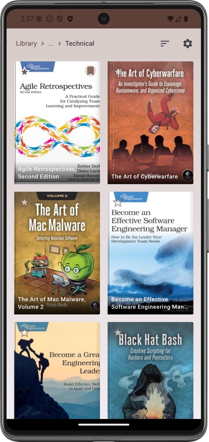 Leaflit library view